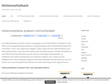 Tablet Screenshot of huettenschlafsack.info